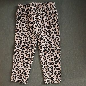 Leopard Print Kids Casual Pants